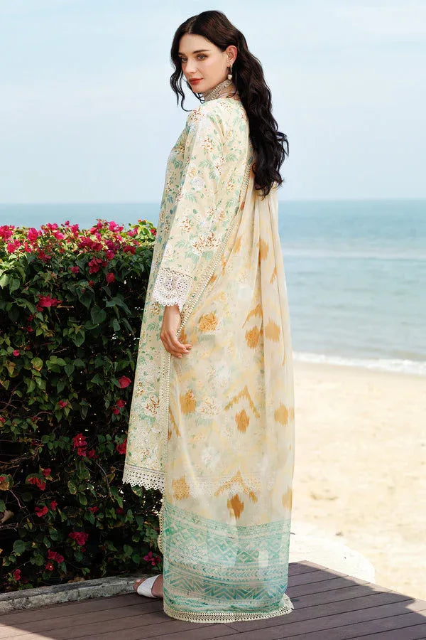 Farasha | Printed Essentials | Lush Cream - Rang-e-Khaas
