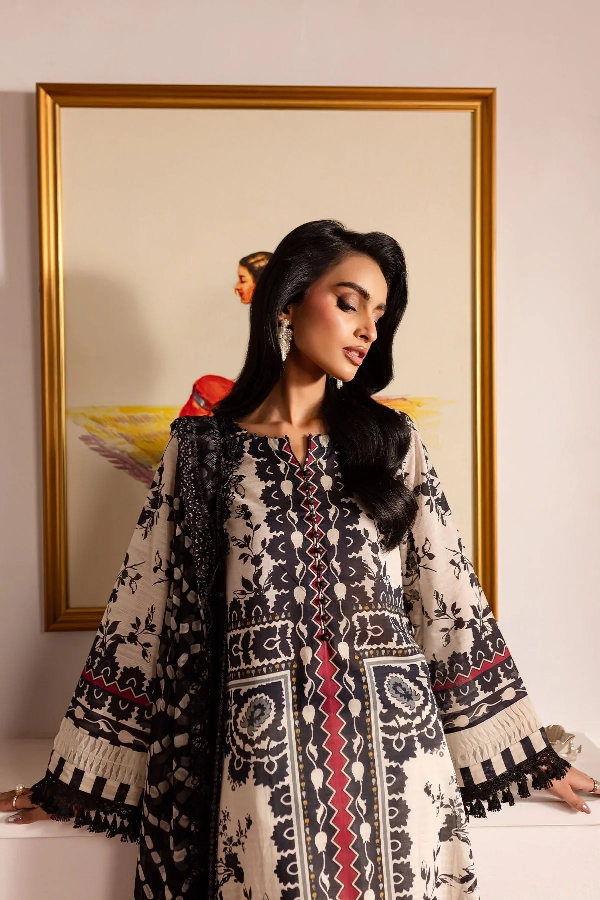 Nureh | Printed lawn 25 | SP-135 - Rang-e-Khaas