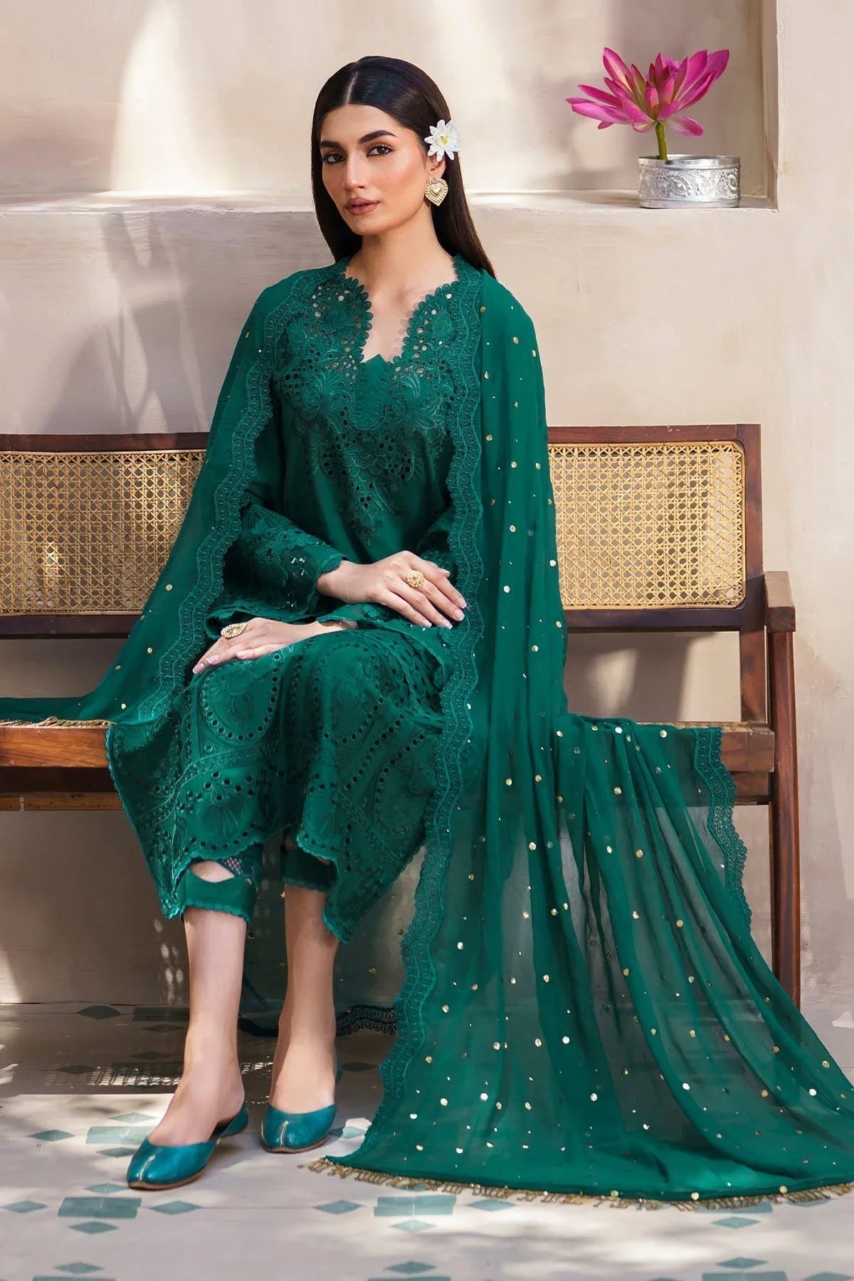 Nureh | Bazaar Lawn | NS-135 - Rang-e-Khaas