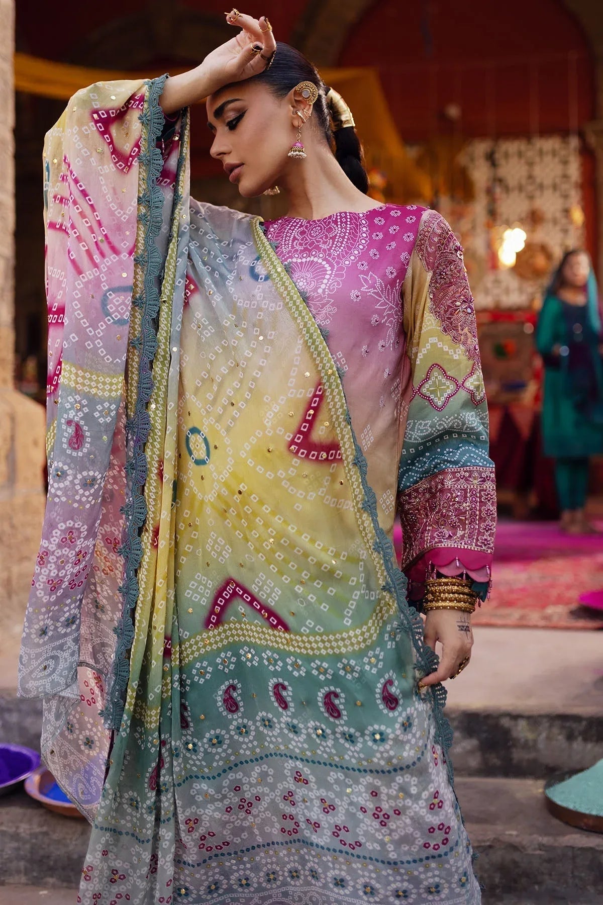 Nureh | Bazaar Lawn | NS-134 - Rang-e-Khaas