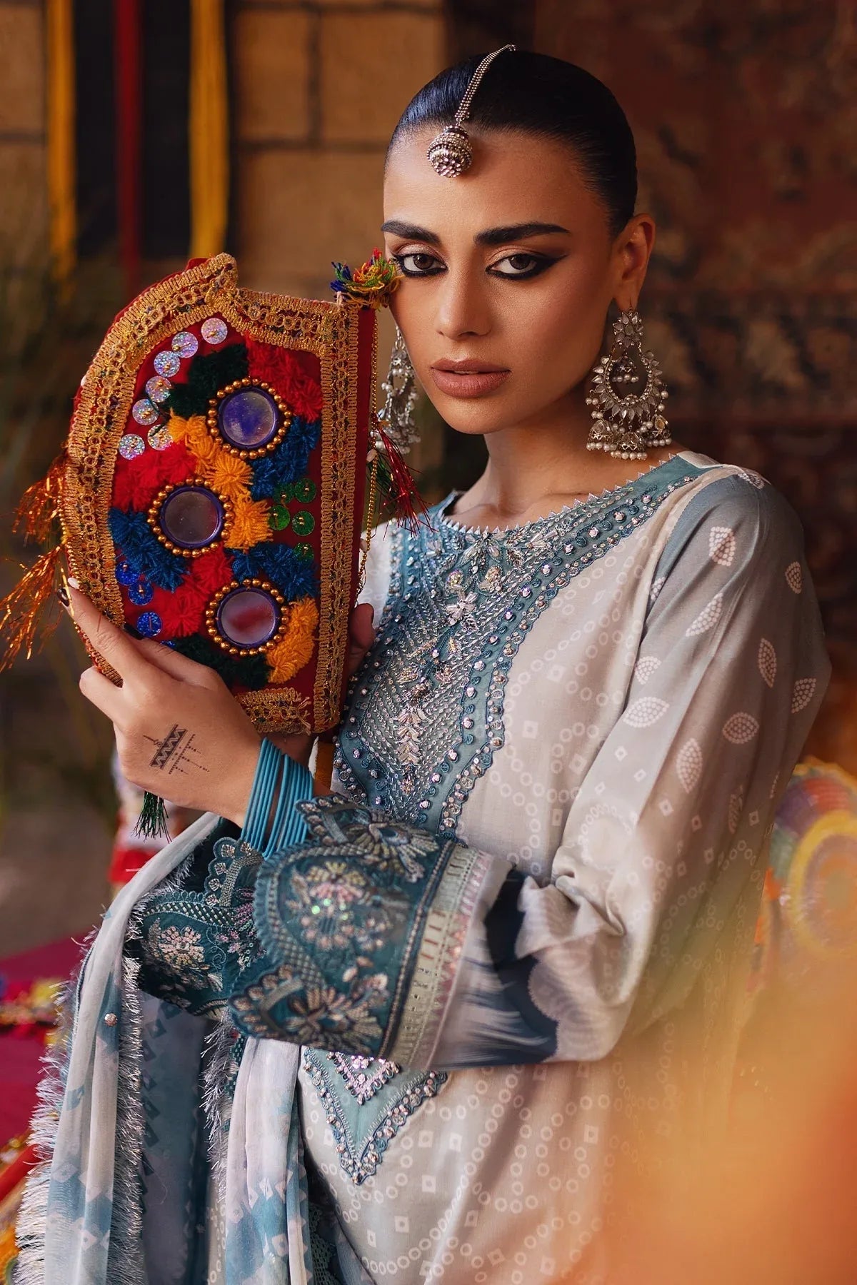 Nureh | Bazaar Lawn | NS-130 - Rang-e-Khaas