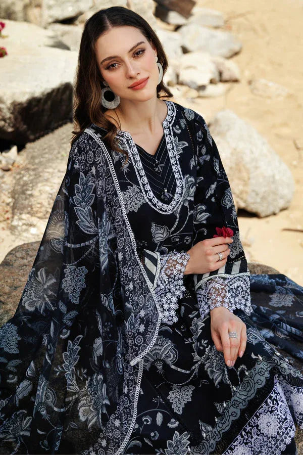 Farasha | Printed Essentials | Sable Dusk - Rang-e-Khaas