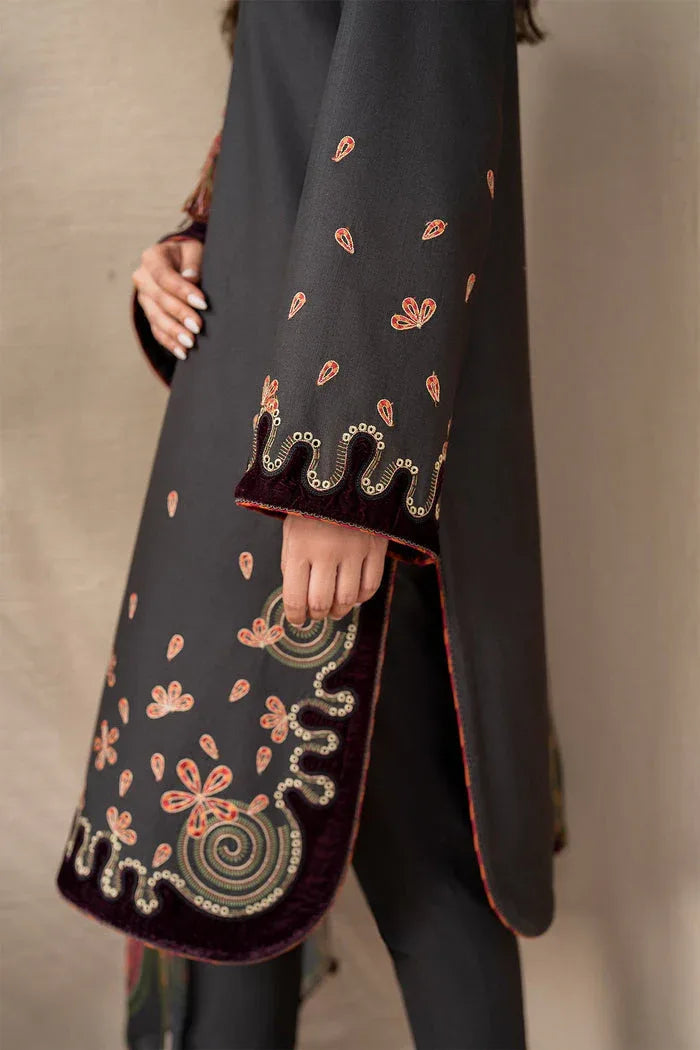 Jazmin | Winter Edition 24 | KHADDAR UW-0047 - Rang-e-Khaas