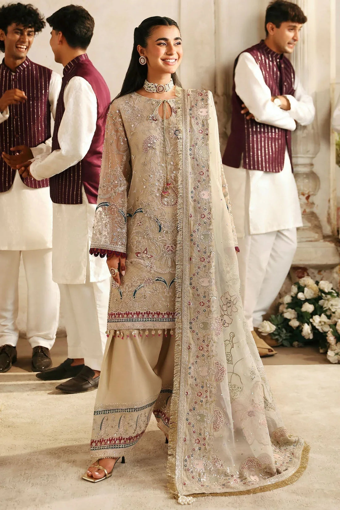 Nureh | Jhoomro Wedding Formals | NL-72 CHANDNI - Rang-e-Khaas