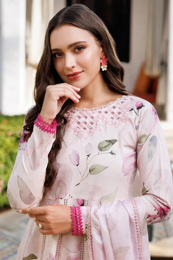 Farasha | Printed Essentials | Pink Bloom - Rang-e-Khaas