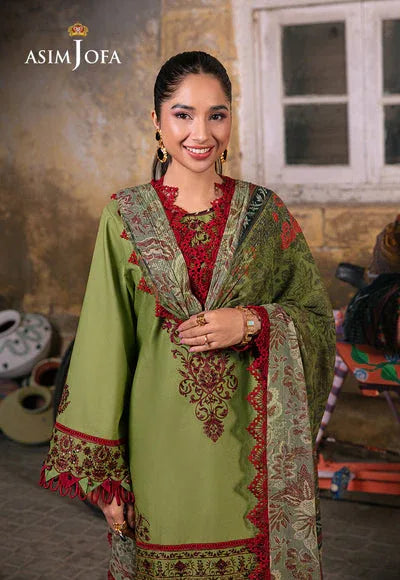 Asim Jofa | Embroidered Lawn Collection | AJAR-33 - Rang-e-Khaas