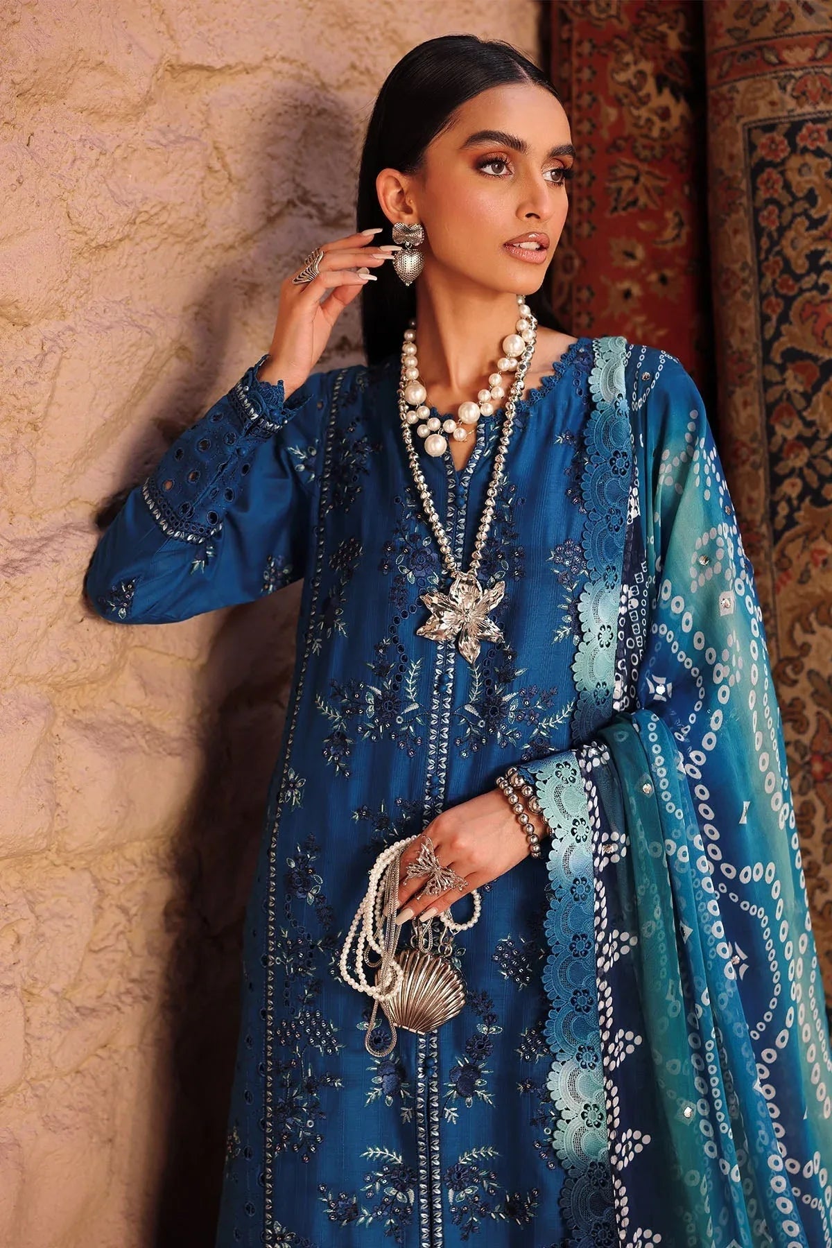 Nureh | Bazaar Lawn | NE-160 - Rang-e-Khaas