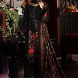 3 Piece Embroidered Linen Suit - Rang-e-Khaas