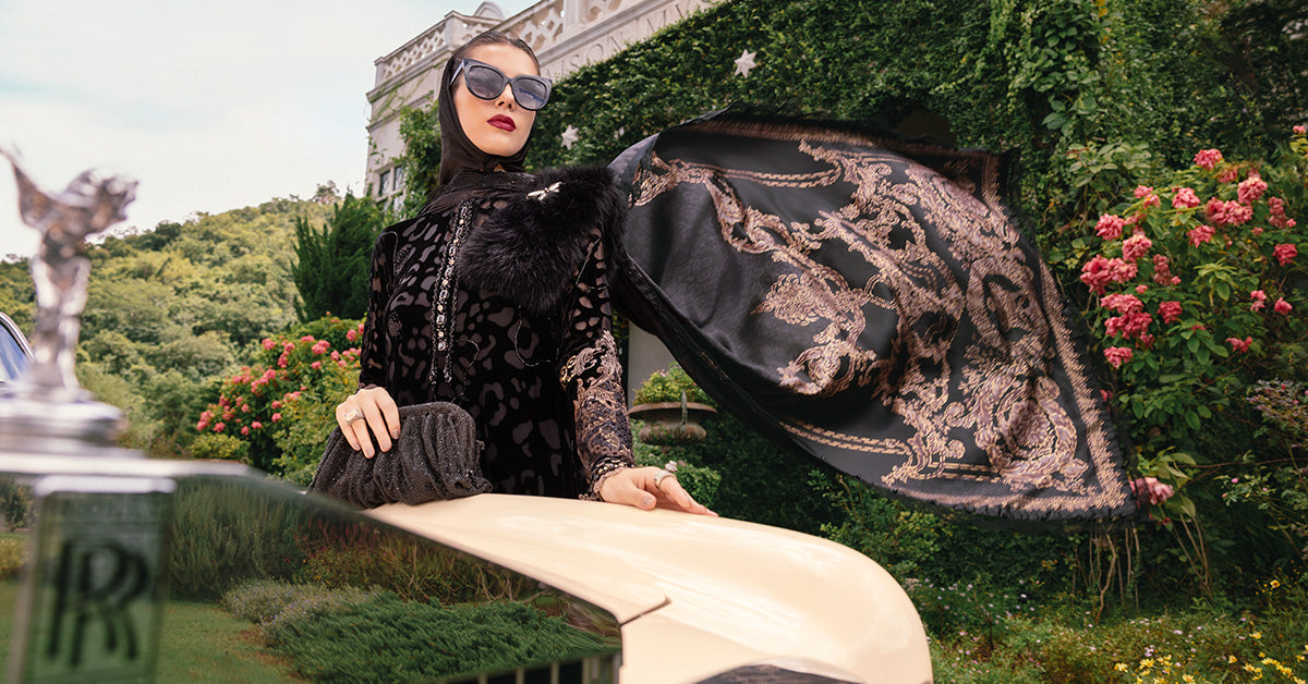 3 Piece Embroidered Palachi Suit - Rang-e-Khaas