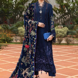 3 Piece Unstitched Embroidered Twill Linen Suit - Rang-e-Khaas