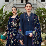 3 Piece Unstitched Embroidered Twill Linen Suit - Rang-e-Khaas