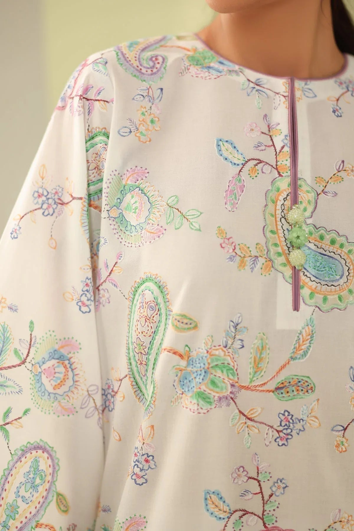 Baroque | Eid Printique | EMBROIDERED PRINTED LAWN UF-4179 - Rang-e-Khaas
