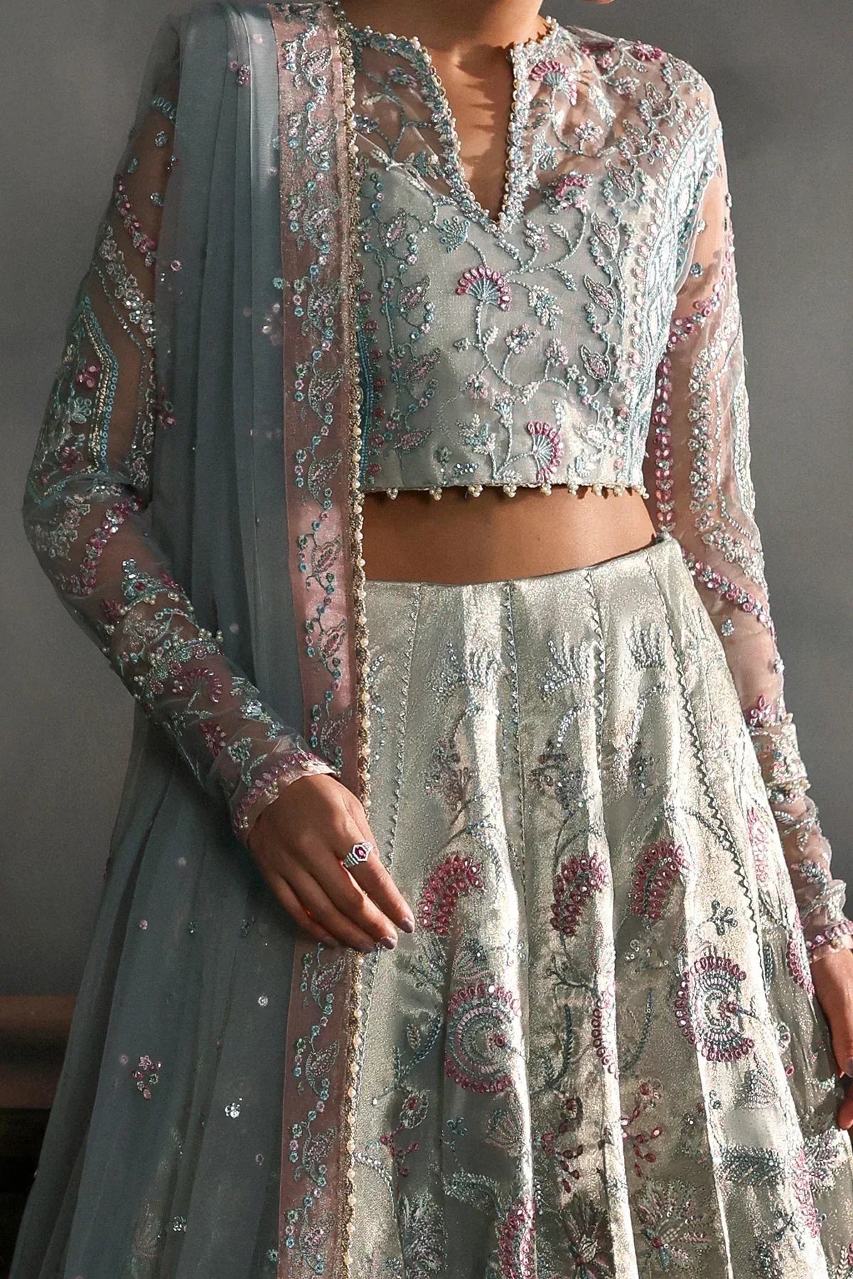Afrozeh | La Fuchsia 25 | Elanora - Rang-e-Khaas