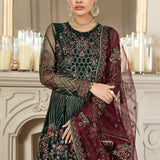 Zarif | Mehroz Formals | PINE GREEN