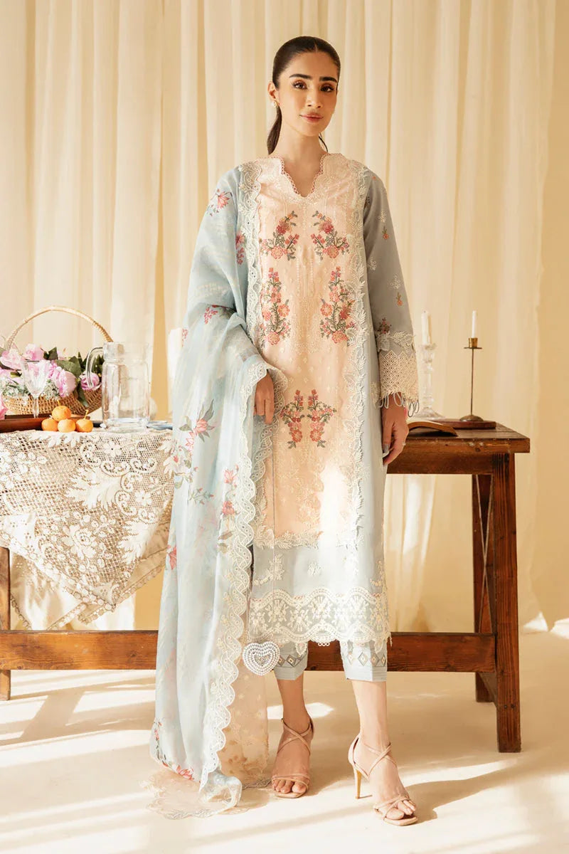 Qalamkar | Qlinekari Luxury Lawn | SQ-15 NEYLAN - Rang-e-Khaas