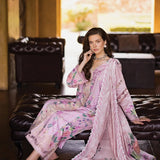 Elaf Premium Print Chikankari Lawn Unstitched 3Pc Suit ECT-04B DELPHINE