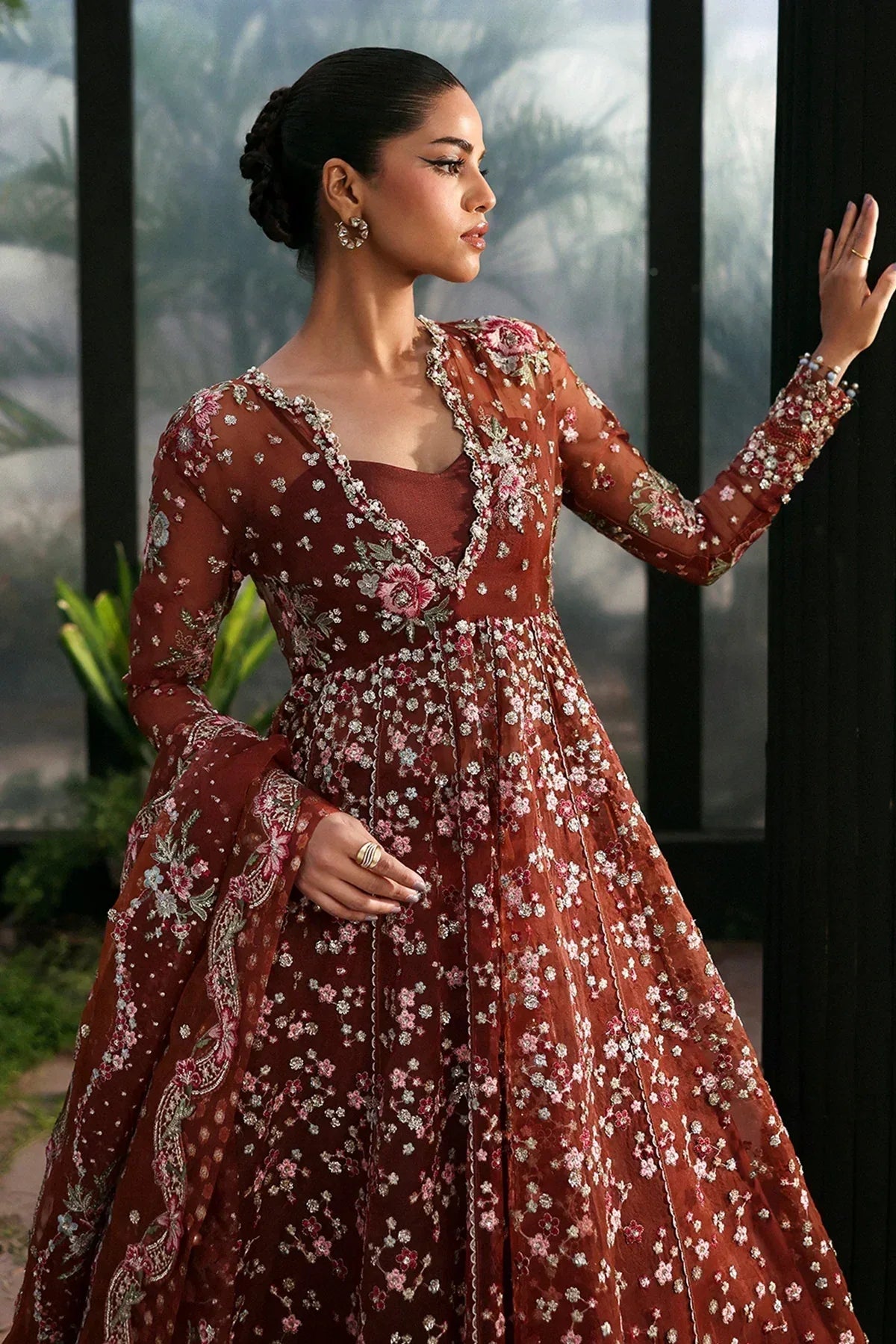 Afrozeh | La Fuchsia 25 | Shale - Rang-e-Khaas