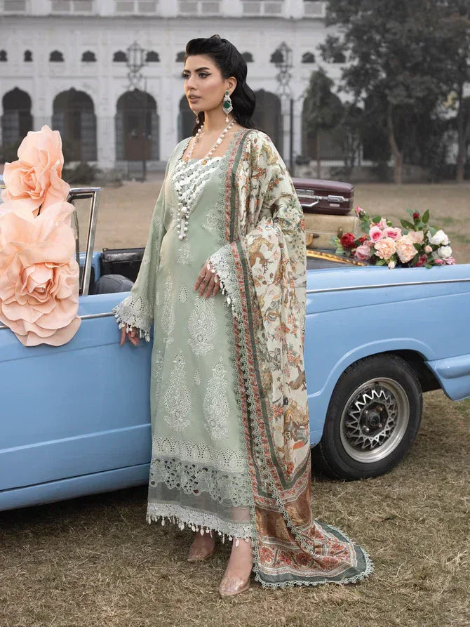 Faiza Faisal | Maya Luxury Lawn | Elena - Rang-e-Khaas
