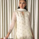 Neeshay | Ready to Wear Chiffon | RTW-CHFN-06 White