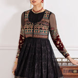 BAROQUE-EMBROIDERED CHIFFON CH09-04