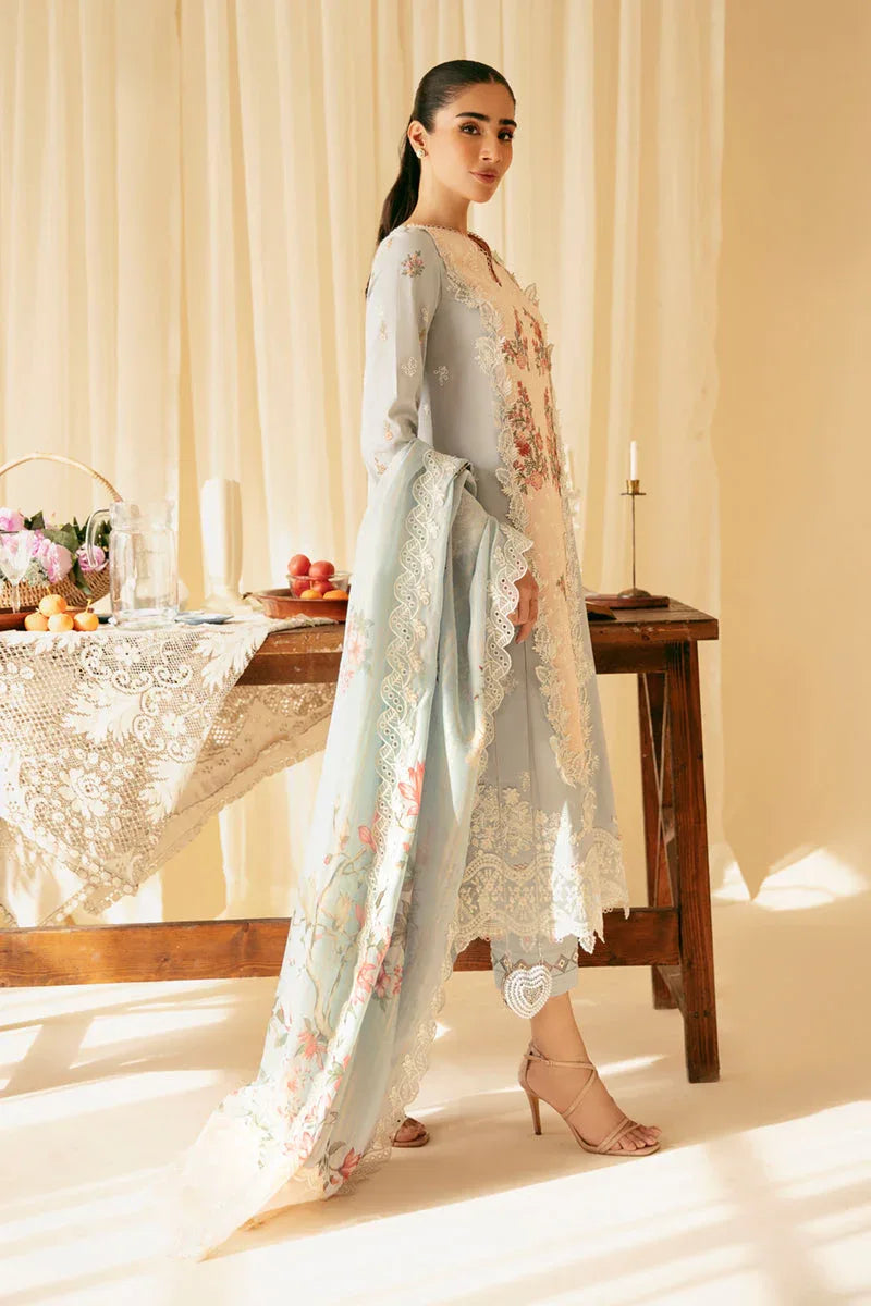 Qalamkar | Qlinekari Luxury Lawn | SQ-15 NEYLAN - Rang-e-Khaas