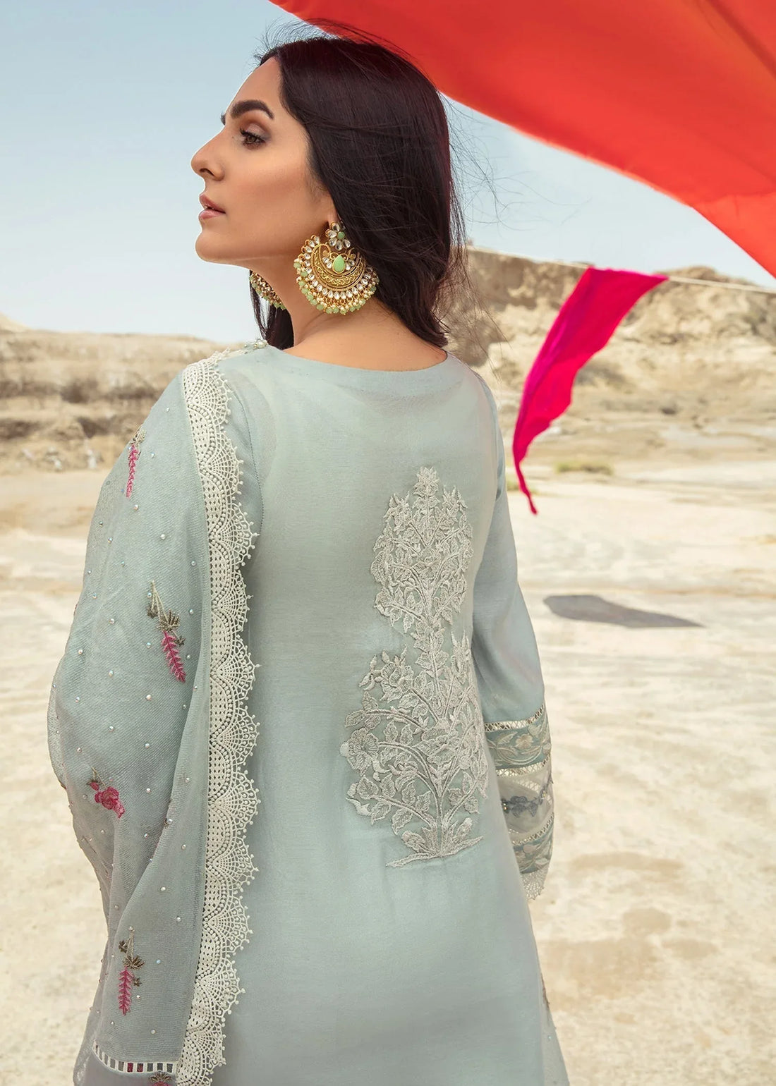 Saira Shakira | Luxury Pret | Seafoam - Rang-e-Khaas