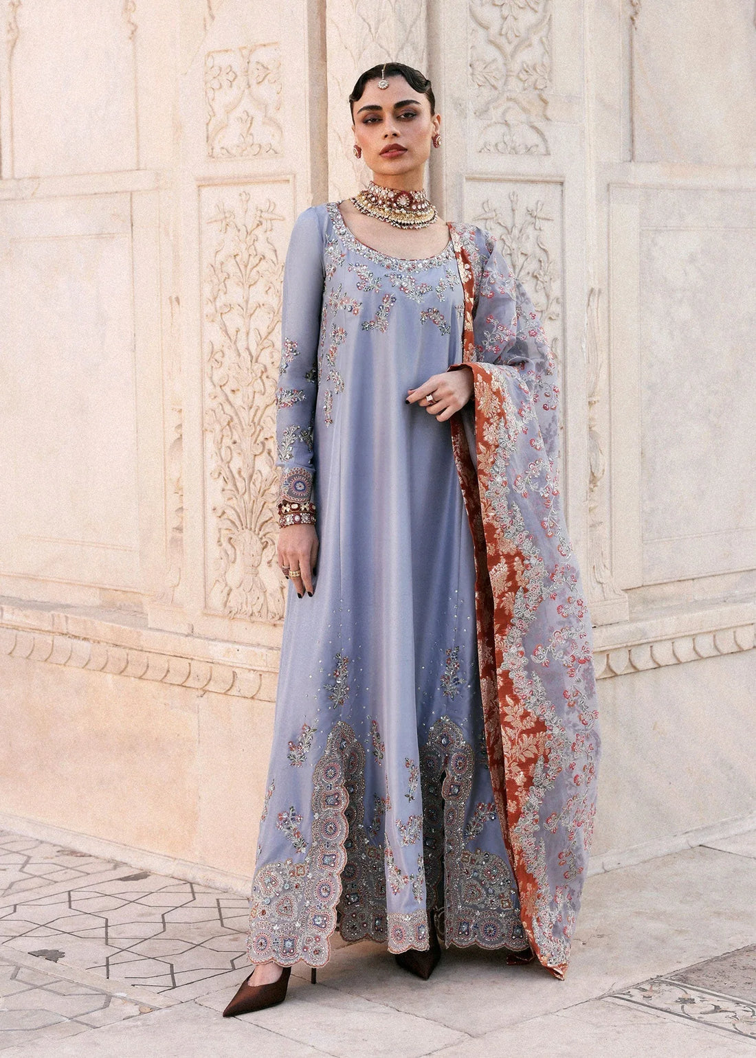 Hussain Rehar | Luxury Pret AW 25 | Periwina - Rang-e-Khaas