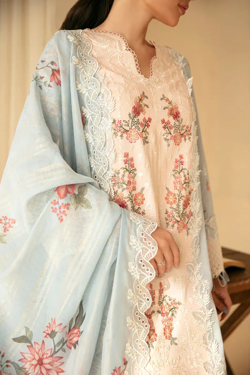 Qalamkar | Qlinekari Luxury Lawn | SQ-15 NEYLAN - Rang-e-Khaas