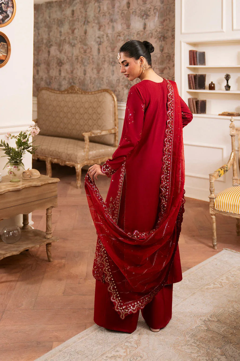 Neeshay | Luxe Pret | Crimora - Rang-e-Khaas