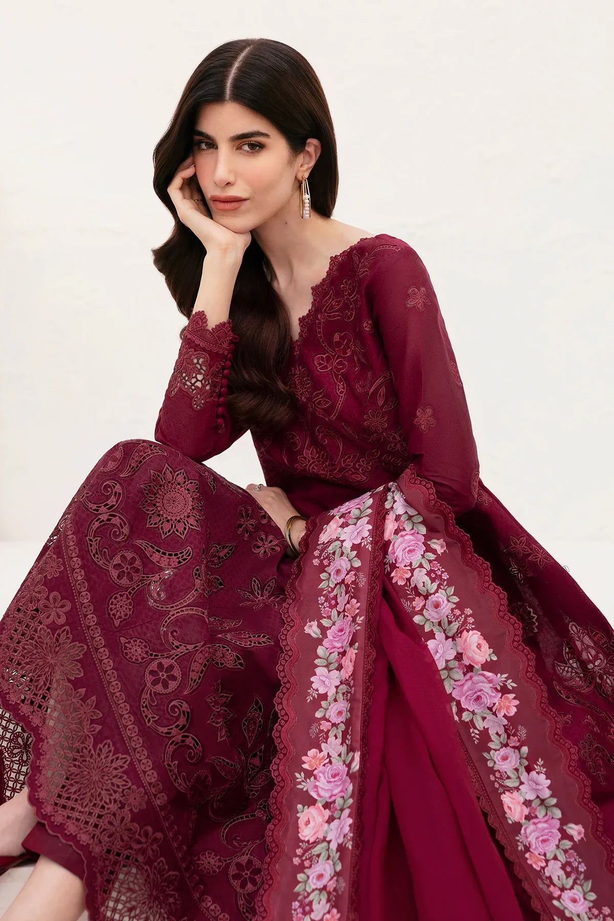 Baroque | Eid Lawn | EMBROIDERED LAWN EL-D05
