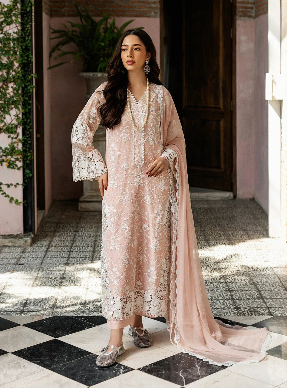 Zainab Chottani | Ramadan Edit 25 | Salmon Pink Celeste - Rang-e-Khaas