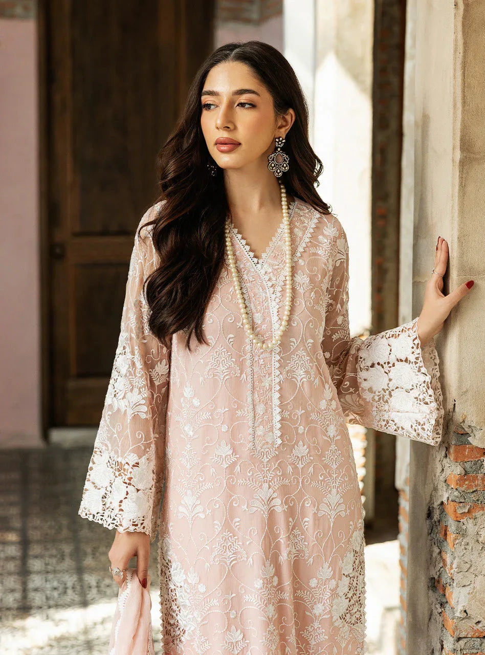 Zainab Chottani | Ramadan Edit 25 | Salmon Pink Celeste - Rang-e-Khaas