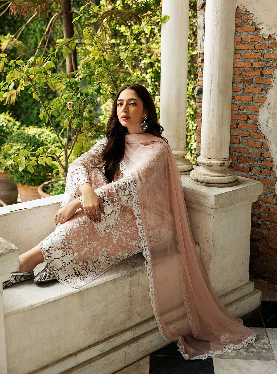 Zainab Chottani | Ramadan Edit 25 | Salmon Pink Celeste - Rang-e-Khaas