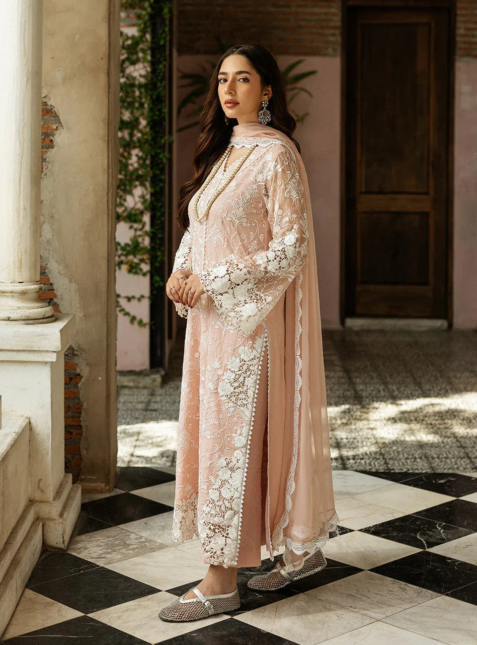 Zainab Chottani | Ramadan Edit 25 | Salmon Pink Celeste - Rang-e-Khaas