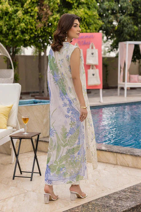 Saad Shaikh | Lawn 25 | Offwhite - Tropelle - Rang-e-Khaas
