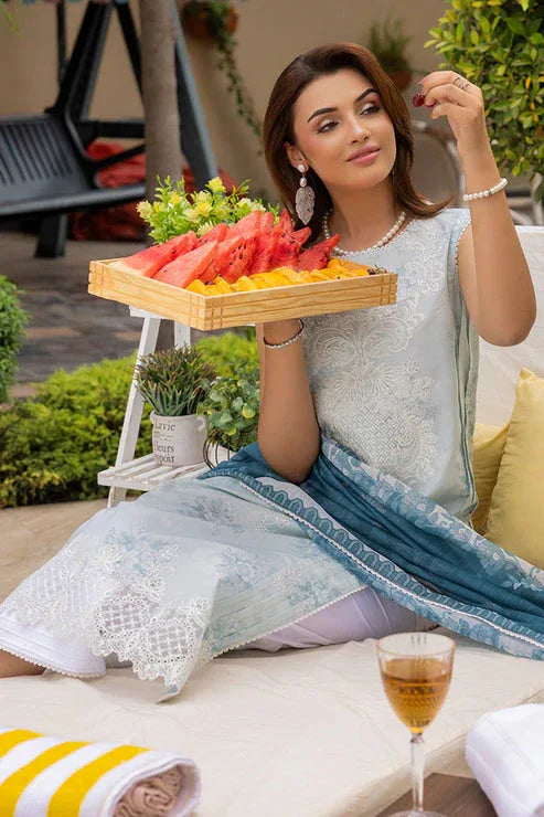 Saad Shaikh | Lawn 25 | Aqua - Fizzora - Rang-e-Khaas