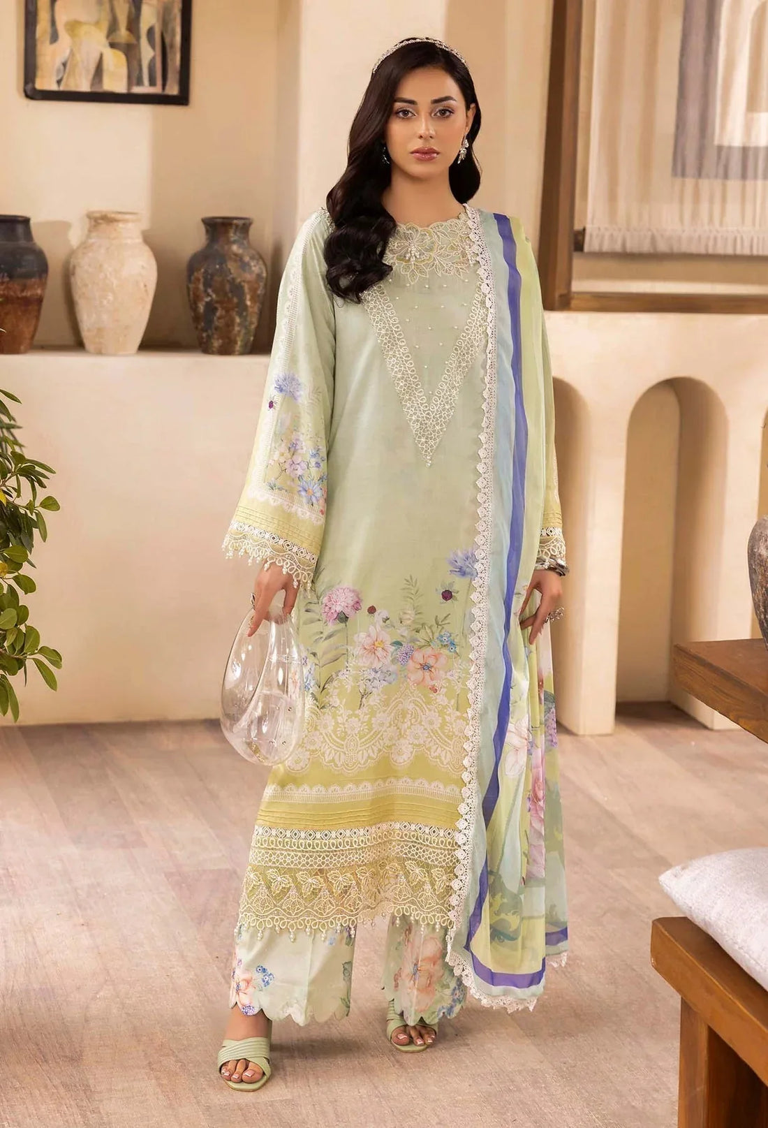 Adans Libas | Chantelle Print Lawn | CHANTELLE 99956 - Rang-e-Khaas