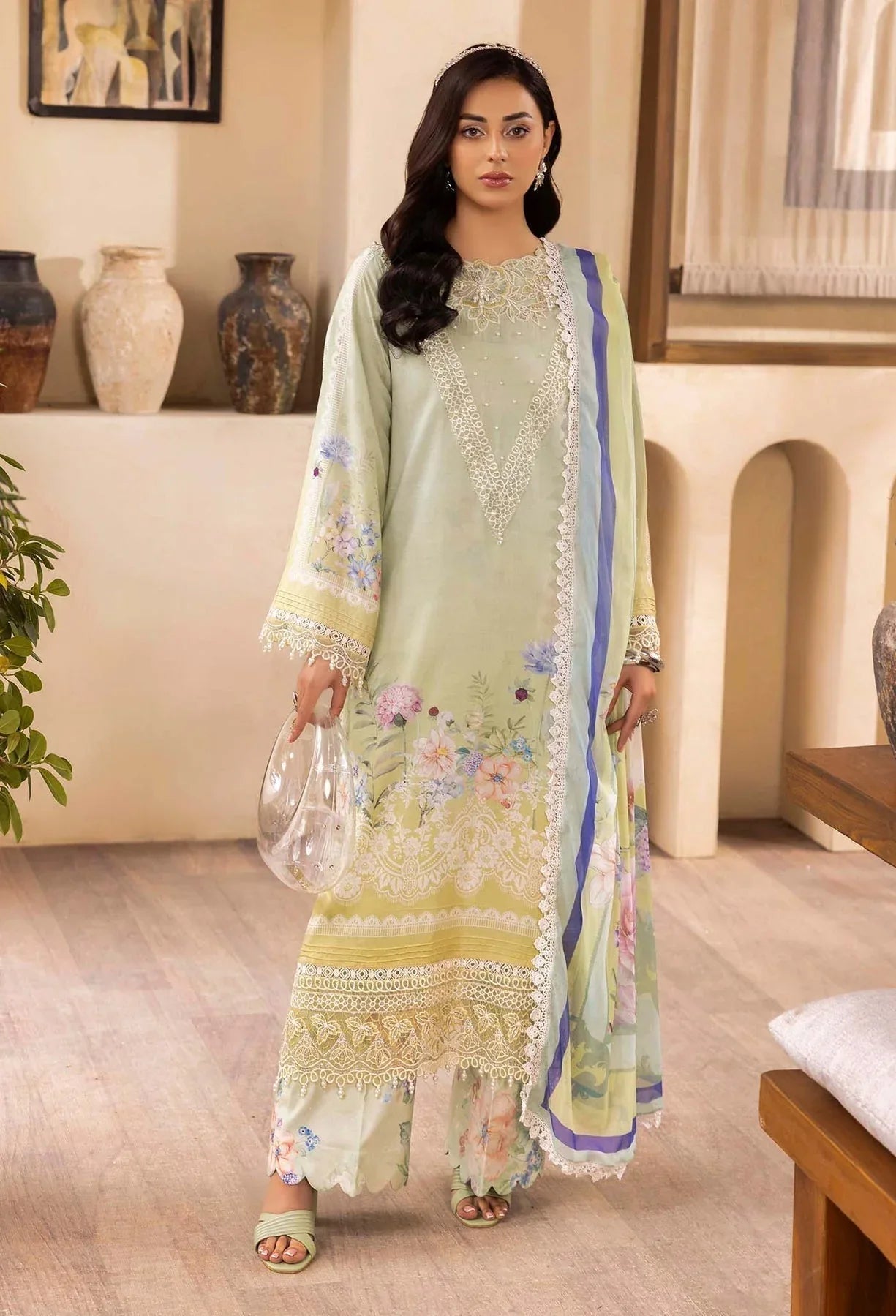 Adans Libas | Chantelle Print Lawn | CHANTELLE 99956 - Rang-e-Khaas