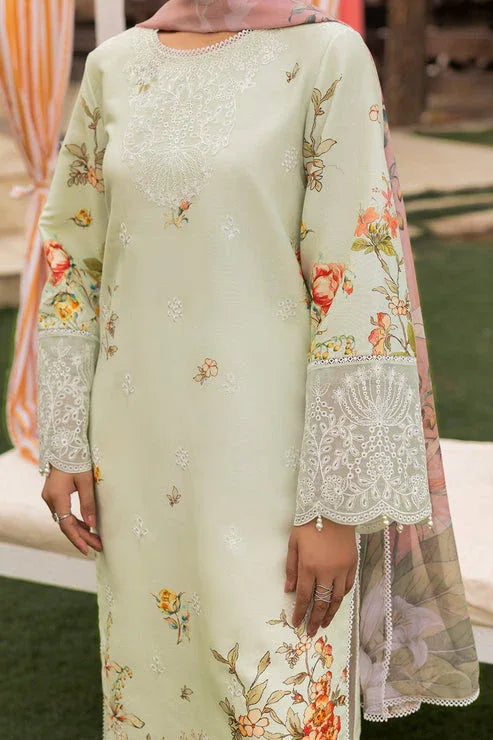 Saad Shaikh | Lawn 25 | Pista - Floral Mirage - Rang-e-Khaas