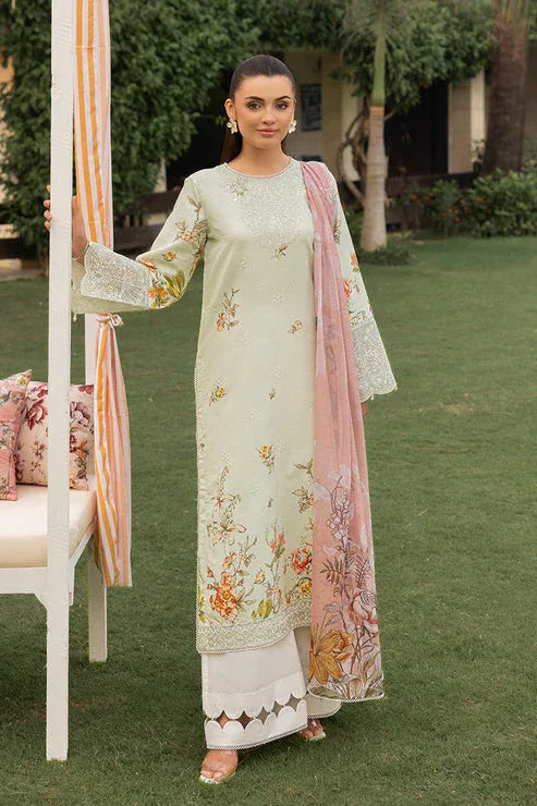 Saad Shaikh | Lawn 25 | Pista - Floral Mirage - Rang-e-Khaas