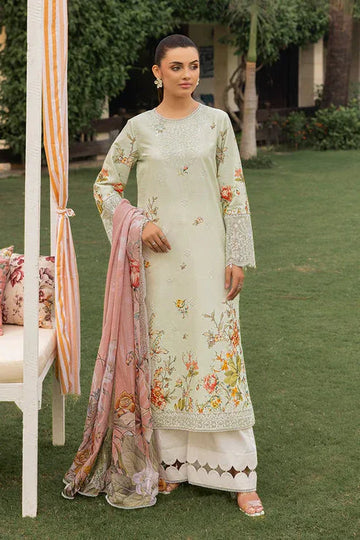 Saad Shaikh | Lawn 25 | Pista - Floral Mirage - Rang-e-Khaas