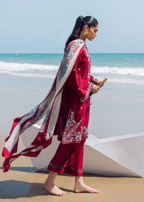 Sadaf Fawad Khan | Siraa Lawn 25 | Floral Paisley - Rang-e-Khaas