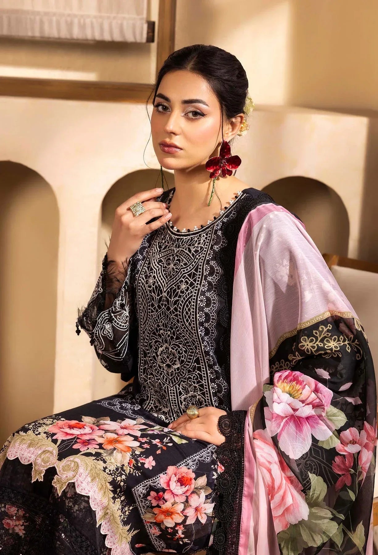 Adans Libas | Chantelle Print Lawn | CHANTELLE 99951 - Rang-e-Khaas