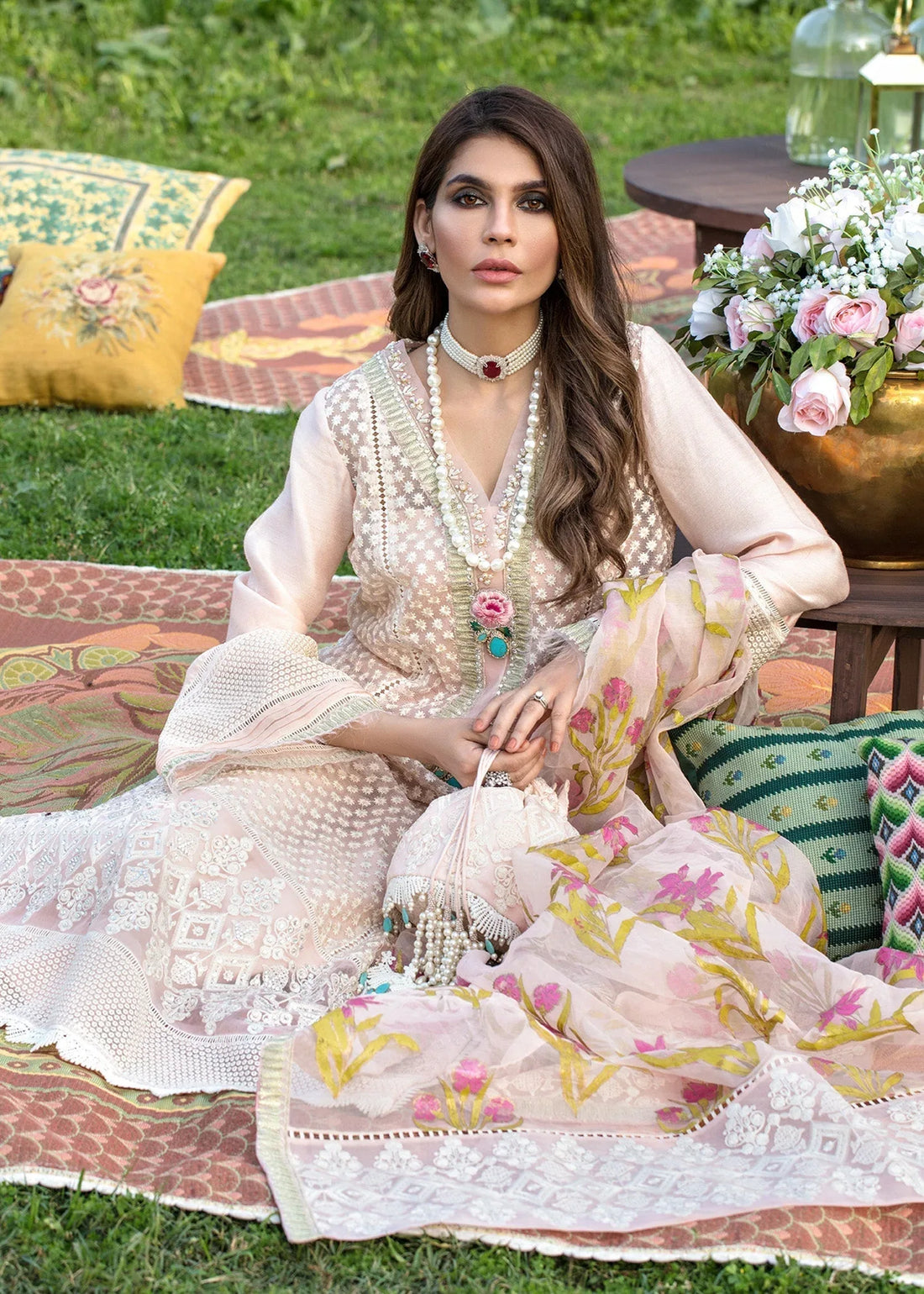 Saira Shakira | Luxury Pret | Head In Clouds - Rang-e-Khaas