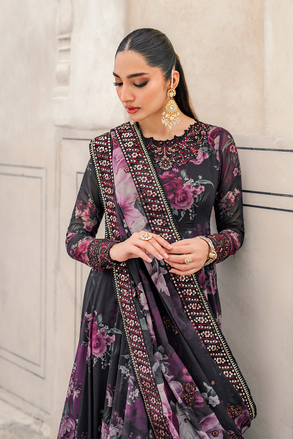 Iznik UE-315 Printed Chiffon