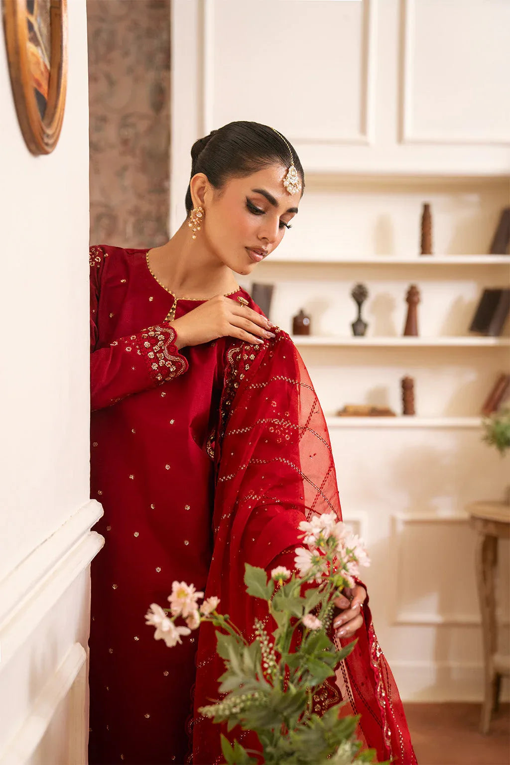 Neeshay | Luxe Pret | Crimora - Rang-e-Khaas