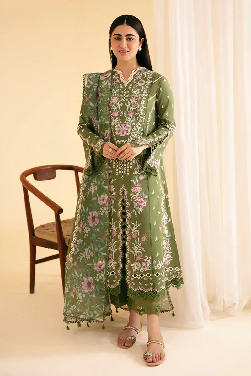Qalamkar | Qlinekari Luxury Lawn | SQ-14 SEMAL - Rang-e-Khaas