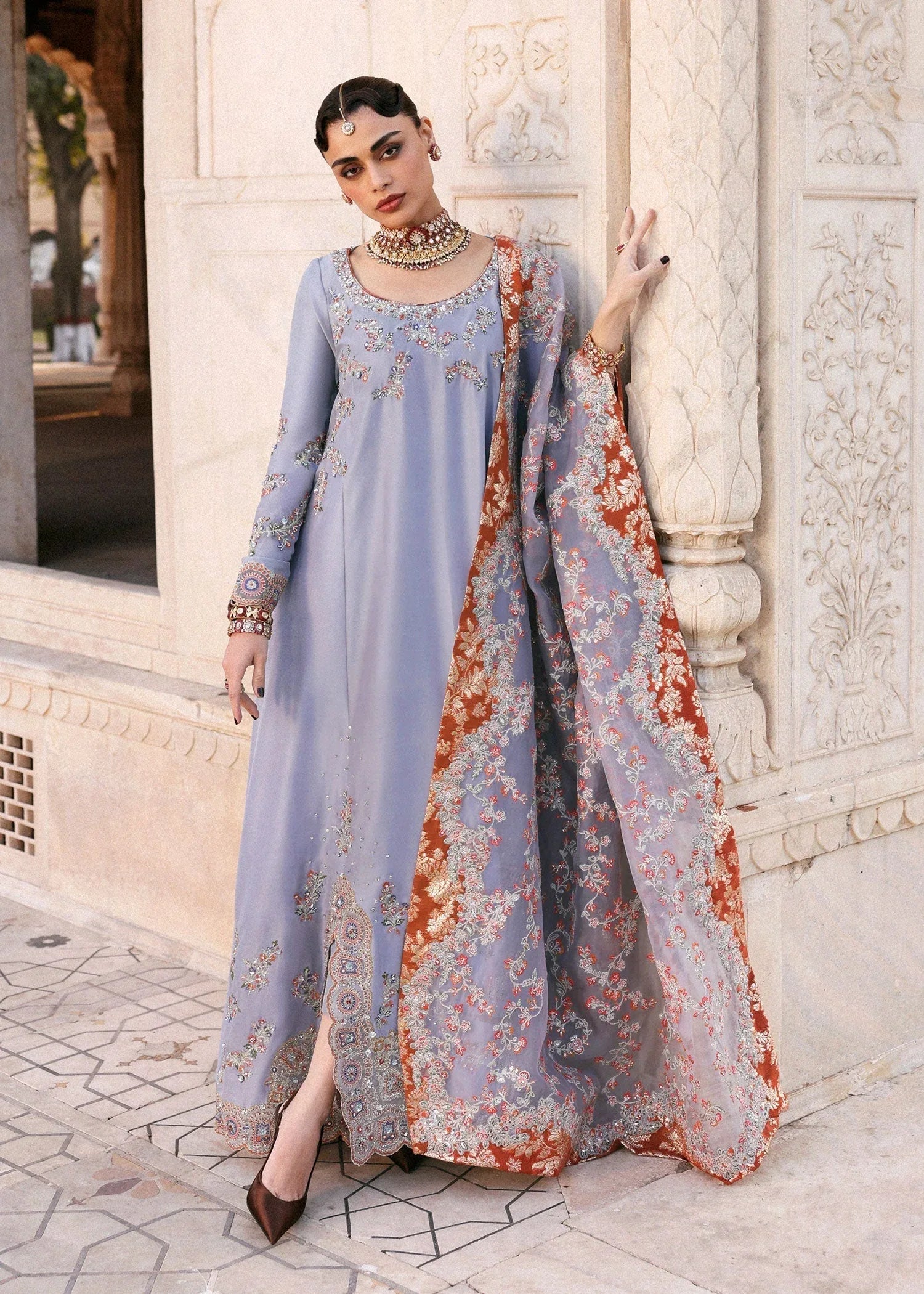 Hussain Rehar | Luxury Pret AW 25 | Periwina - Rang-e-Khaas