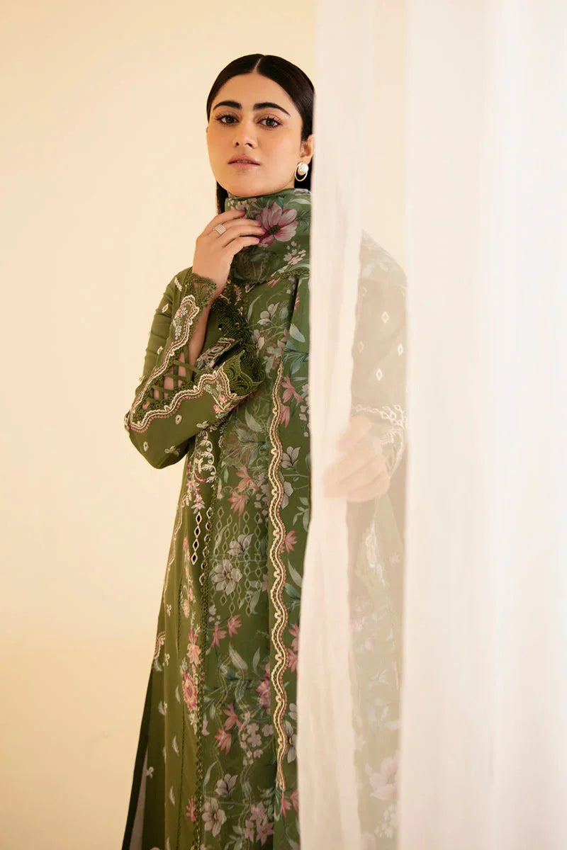 Qalamkar | Qlinekari Luxury Lawn | SQ-14 SEMAL - Rang-e-Khaas