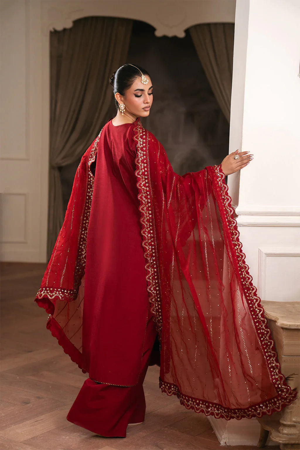 Neeshay | Luxe Pret | Crimora - Rang-e-Khaas
